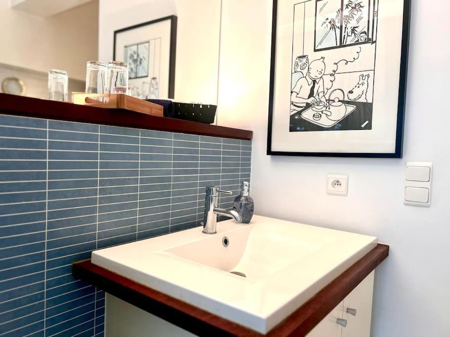 Down Town Spacious Duplex With Private Parking & Game Room Bruxelles Esterno foto